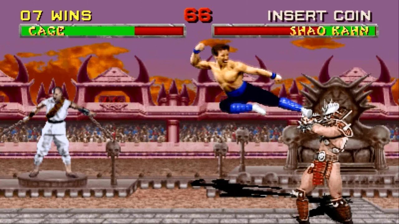Mortal Kombat 2 Arcade Джонни Кейдж Геймплей Прохождение