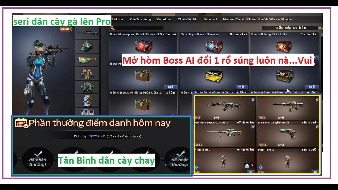 Đột Kích  CF Việt Nam Đổi một rổ súng vĩnh viễn từ mở Hòm AI quá ngon thành quả dân cày Tân Binh