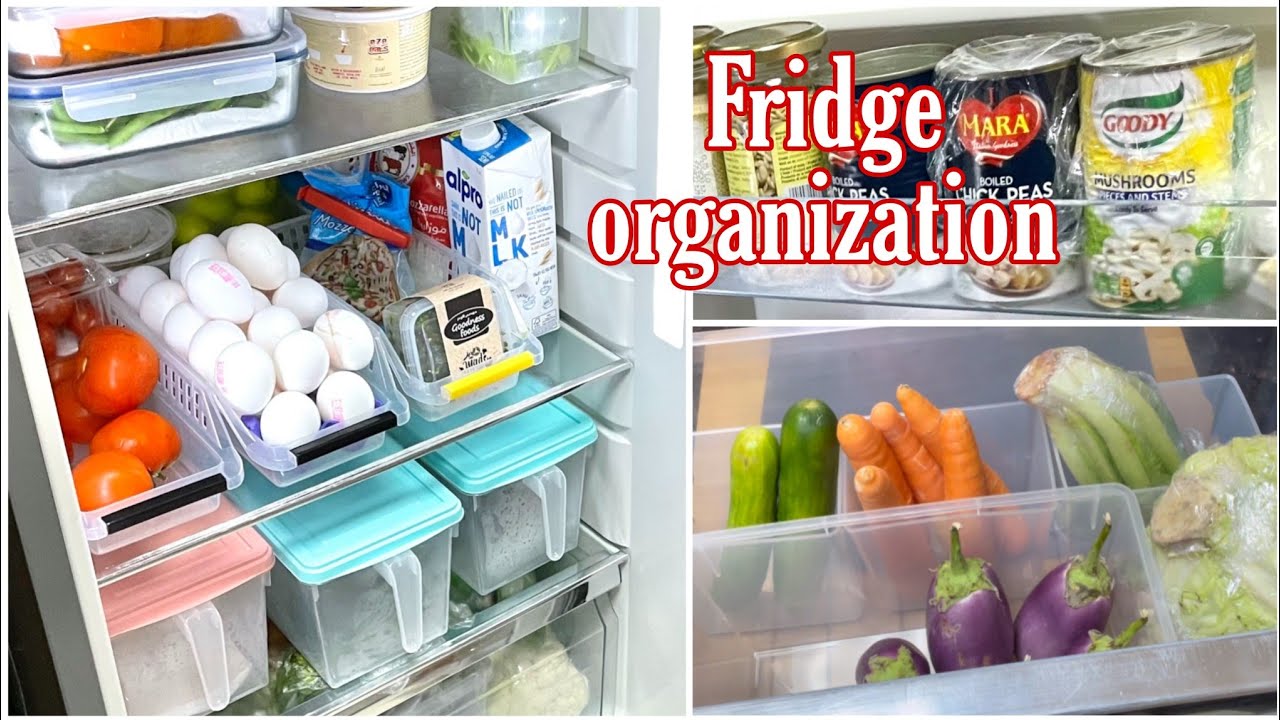 Best way to organize small fridge/Fridge organisation 2022