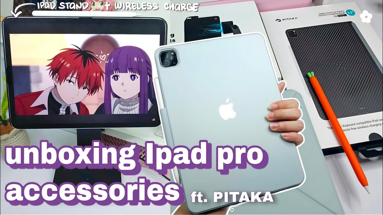 Unboxing New iPad Pro Accessories (Aesthetic ipad cases and ipad stand) ft. PITAKA