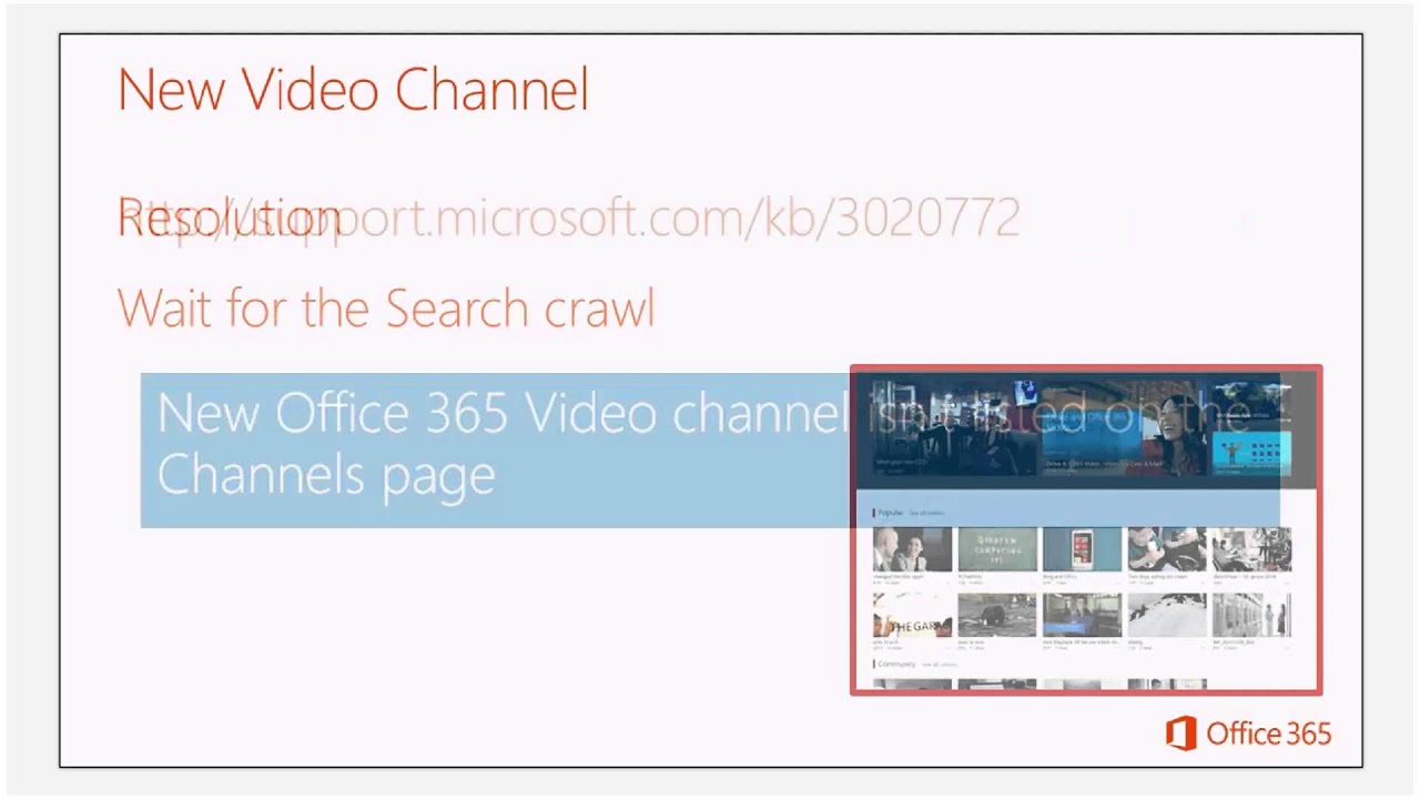 Support Webcast:Troubleshoot SharePoint Online Documents and Lists