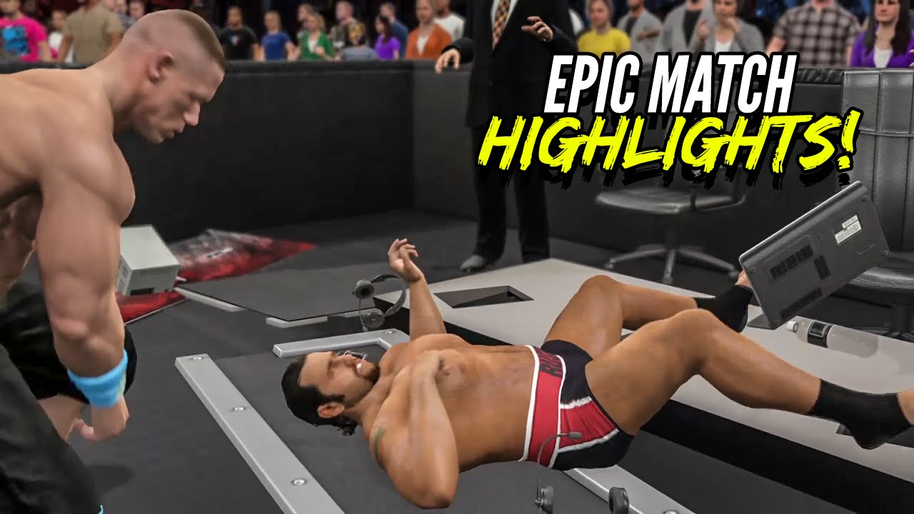 WWE 2K15 Fast Lane 2015 John Cena vs Rusev | Epic Match Highlights