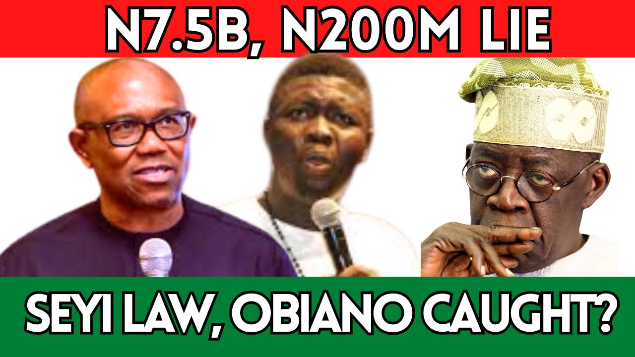 Peter Obi FIRES BACK at Tinubu, Seyi Law & Obiano: EXPOSES the REAL Truth Behind ₦250M Allegations!