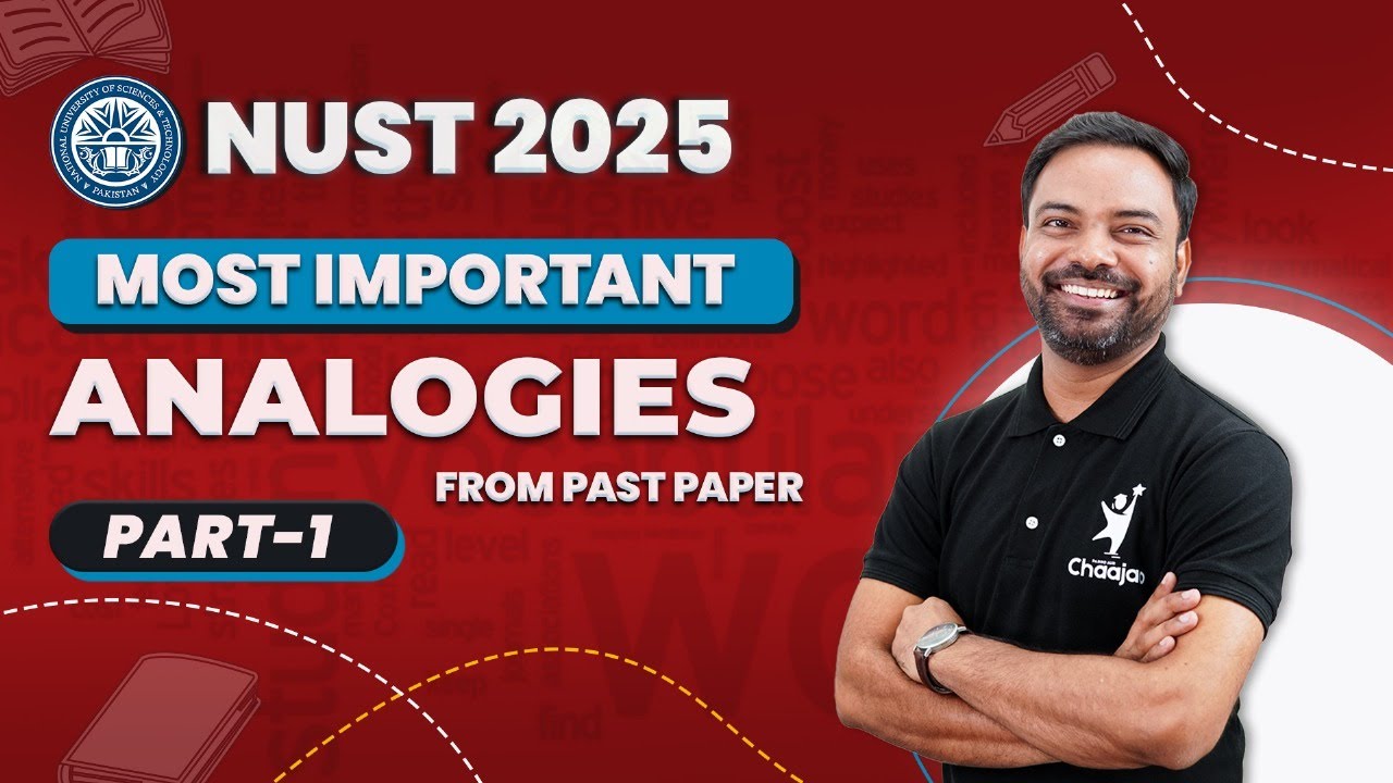 NUST NET Most Important Analogies | Past Paper Questions (Part 1)