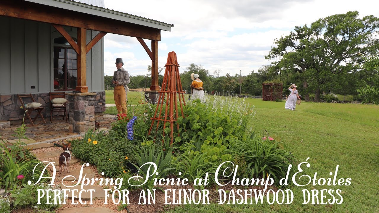 Wearing An Elinor Dashwood Dress To A Regency Picnic II Sense and Sensibility