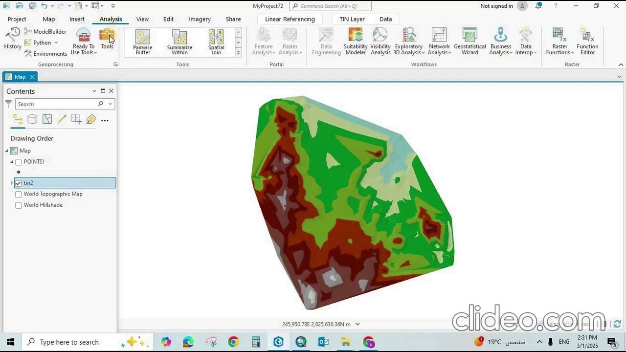How To Create Raster DEM In ArcGIS Pro