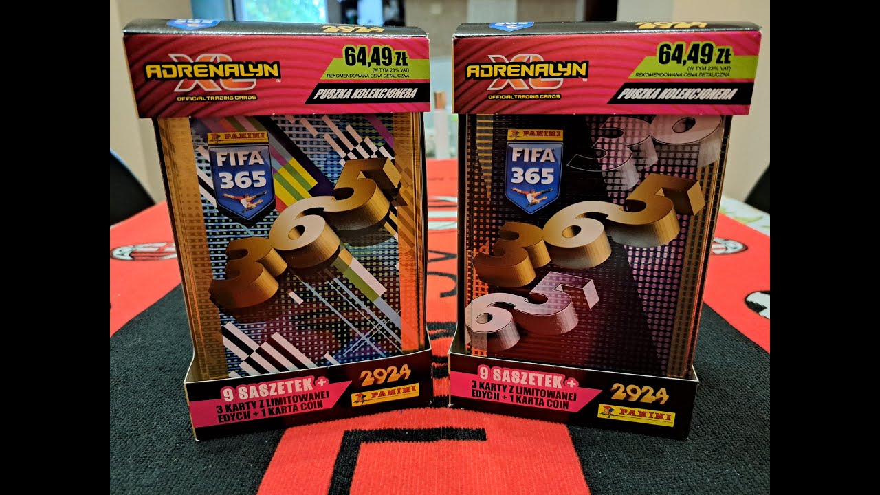 HIT!!! NOWOŚĆ!!! DWIE DUŻE PUSZKI KOLEKCJONERA - PANINI FIFA 365 2024 - SZOK ILE RAREK WPADŁO!!!