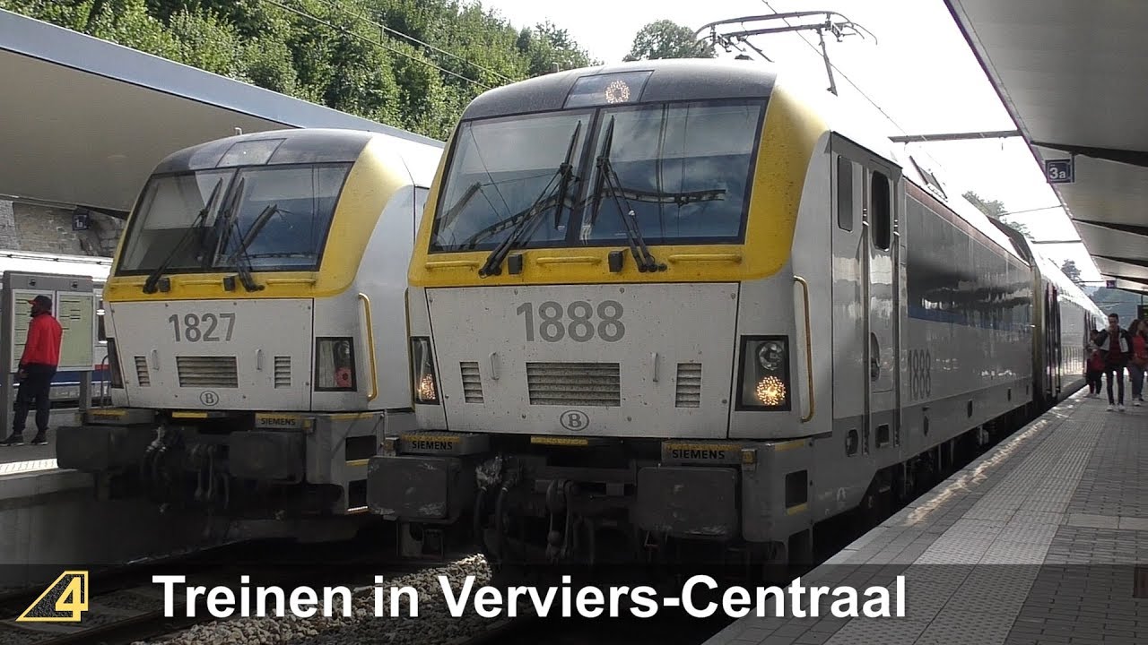 Treinen in Verviers-Central - 17 augustus 2018