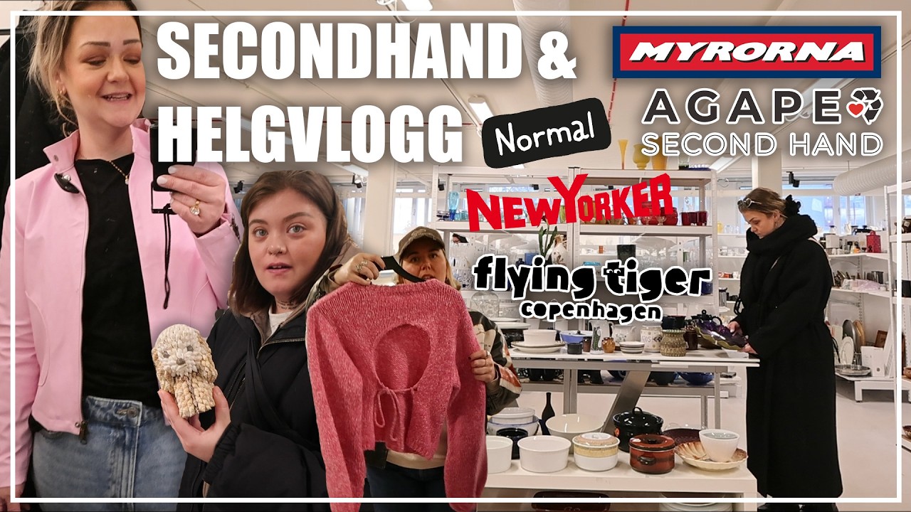 SECONDHAND & ANNAN SHOPPING | HELGVLOGG + SAMBOLIVET