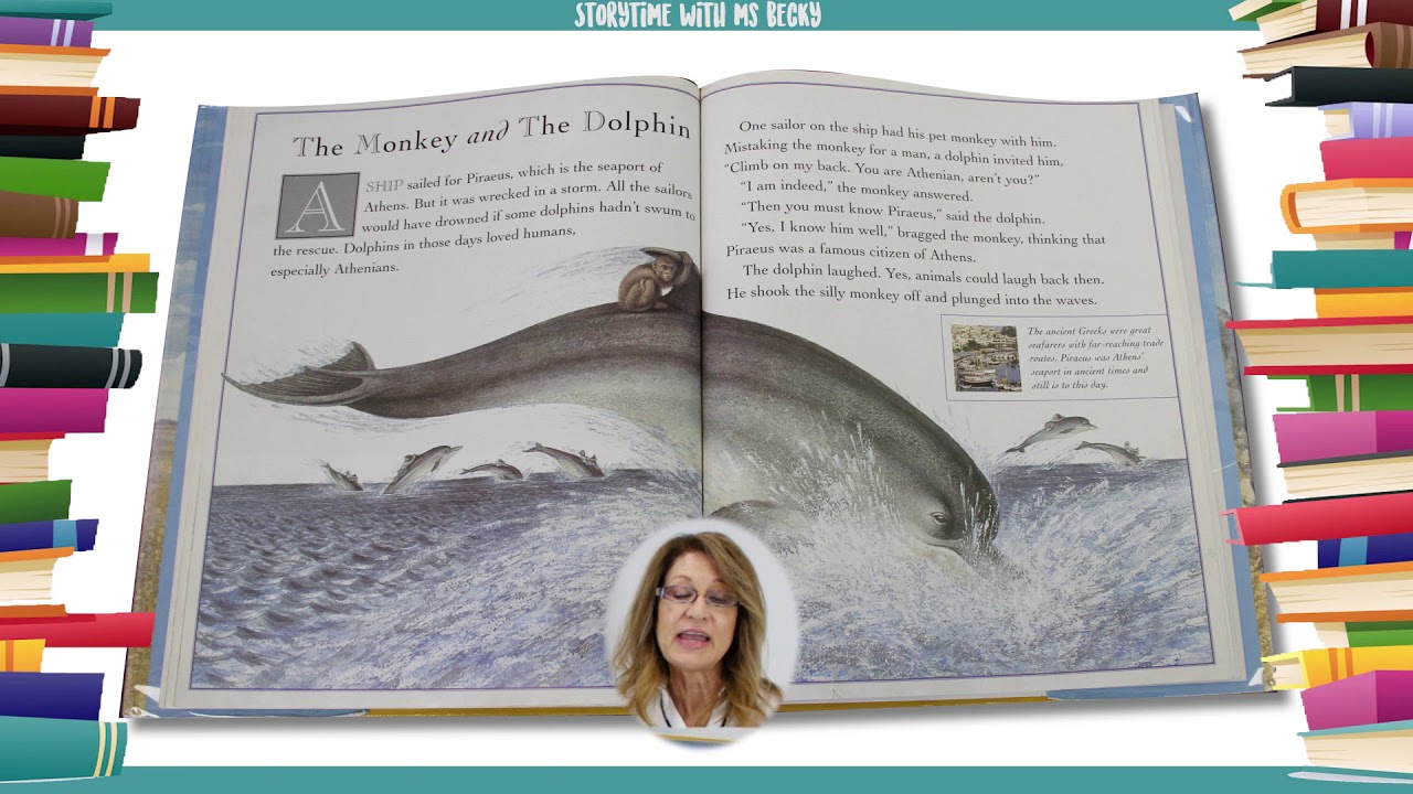 The Monkey and the Dolphin, Aesop's Fables | Ms. Becky & Bear's Storytime