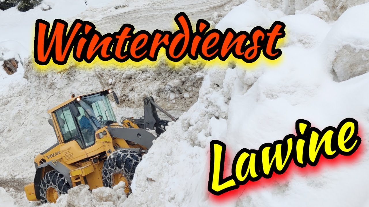 ❄️Winterdienst❄️#schneeräumung 🚜Lawine wird geräumt⚠️
