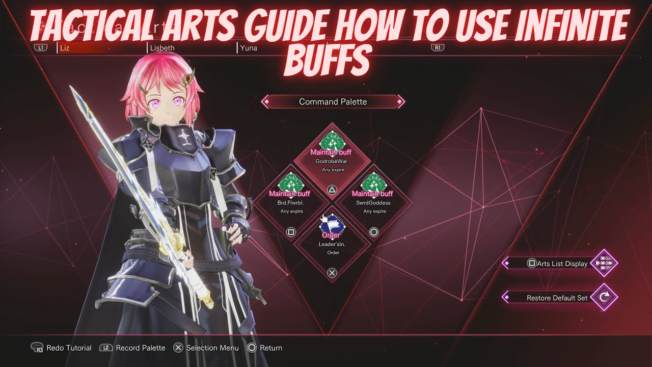 Руководство по тактическим искусствам Sword Art Online: Last Recollection и как использовать беск...