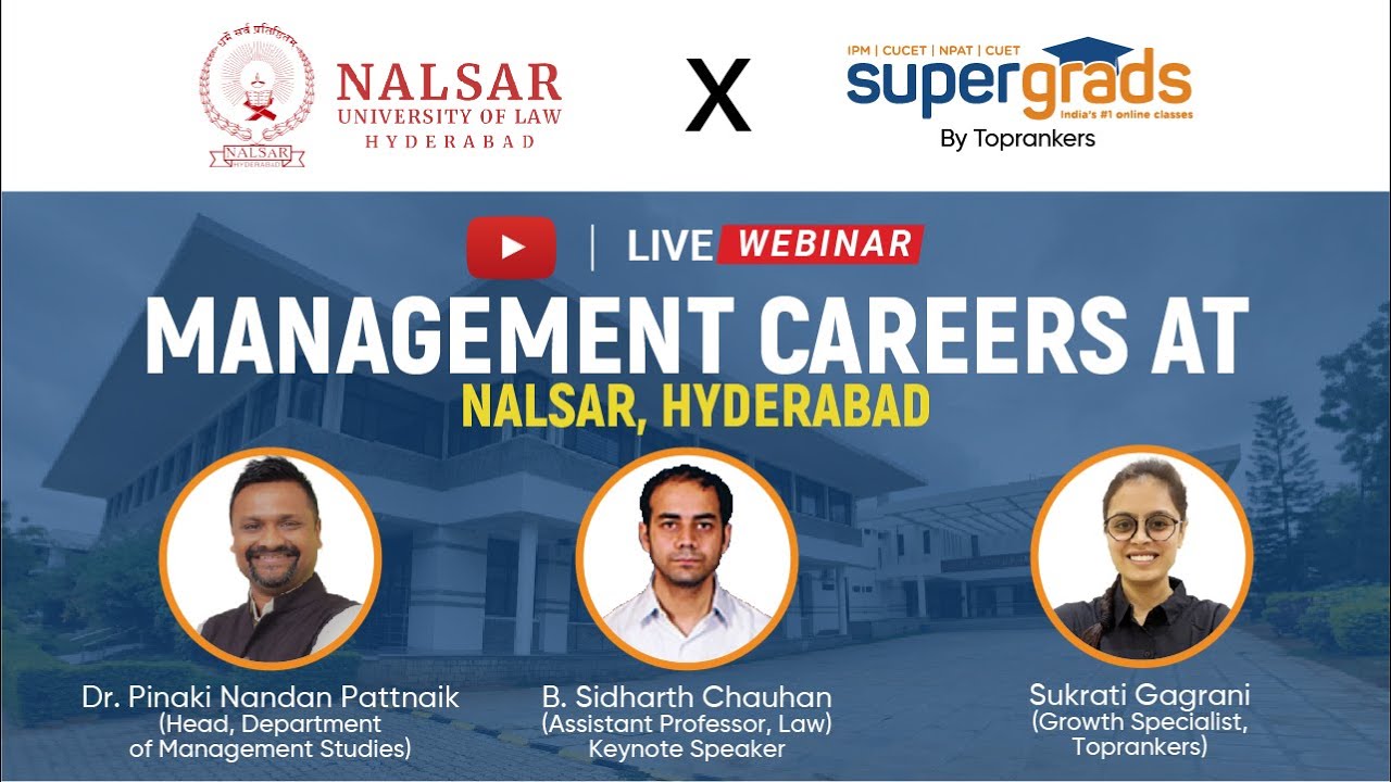 In Conversation with NALSAR Dignitaries | NALSAR University IPM Program | NALSAR University of Law