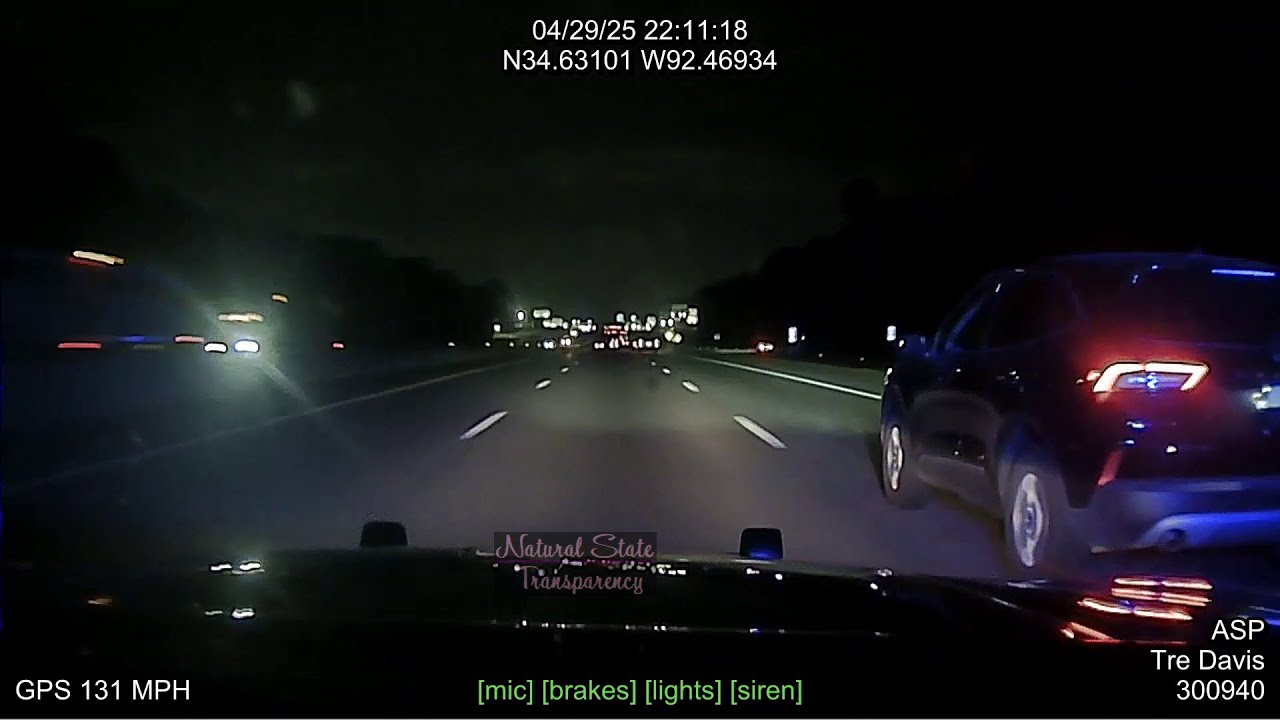 Pursuit/Crashes into Trooper/Malvern to Bryant/Arkansas State Police ICP/A, Traffic Series Ep. 1482