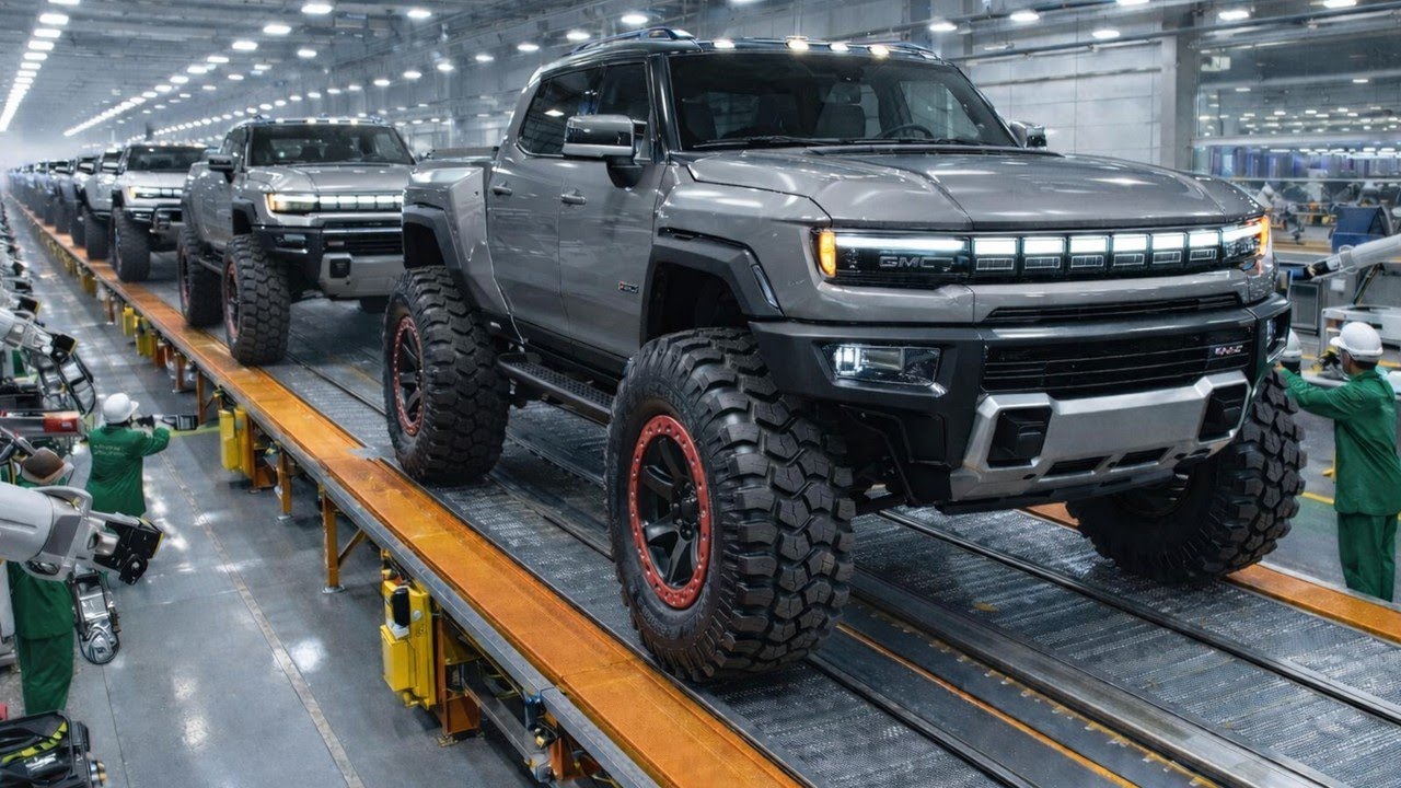 How a GMC Hummer EV Pickup 3X Is Built in the USA, - Full Factory Build Armor Process