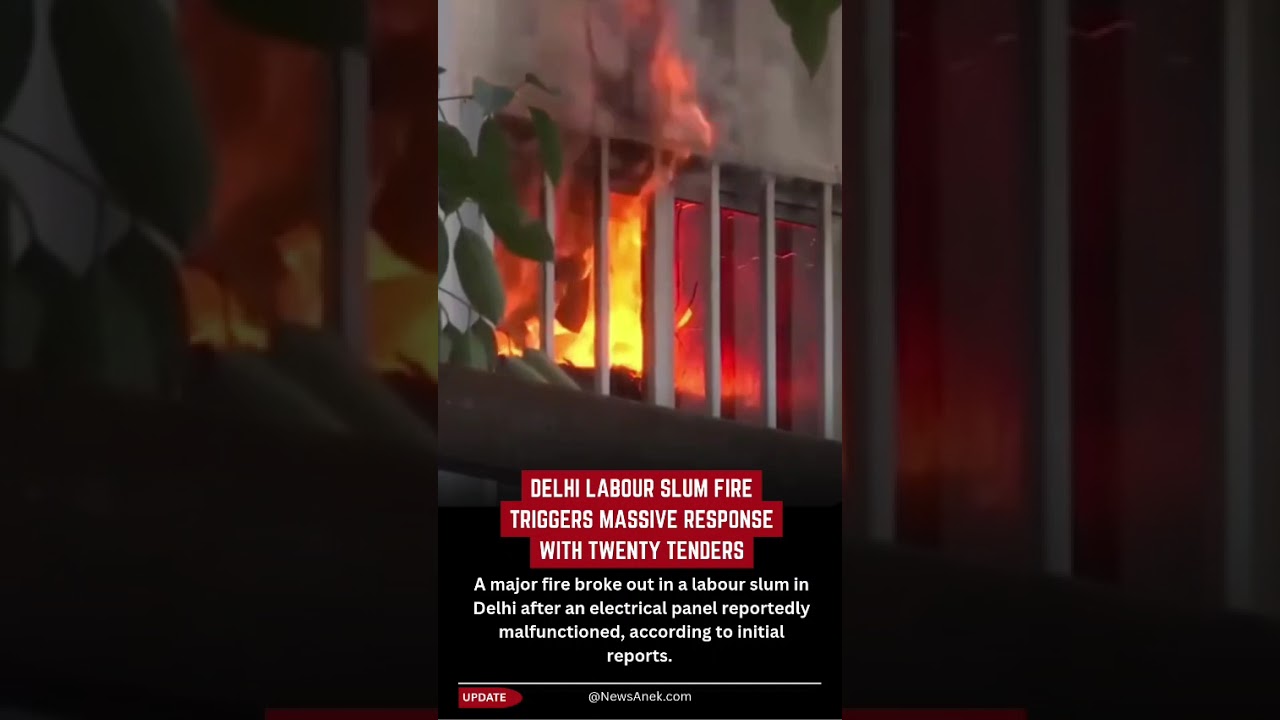 Delhi Labour Slum Fire Triggers Massive Emergency Response