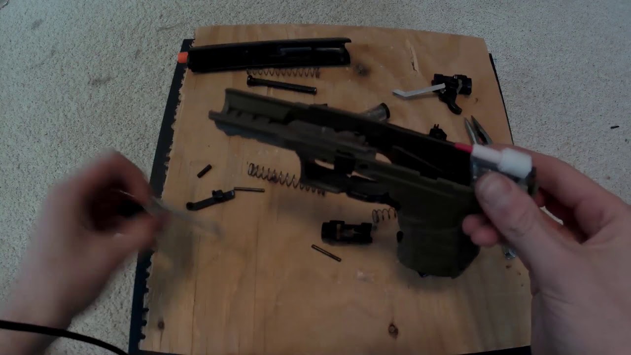 Spring action Airsoft Walther PPQ Takedown and Assembly