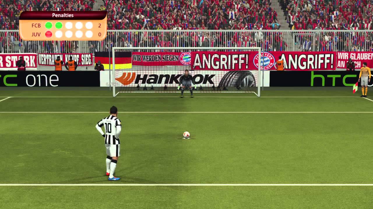 Pro Evolution Soccer 2015 PS4 Пенальти: Бавария Мюнхен против Ювентуса