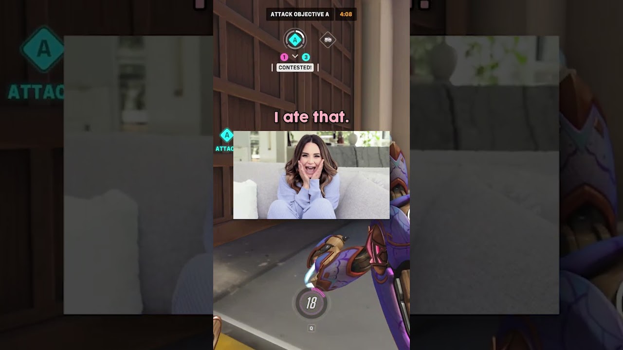 I Accidentally Talked to a Male 💀 #overwatch2 #overwatchclips #overwatchfunny #gamergirl #shorts