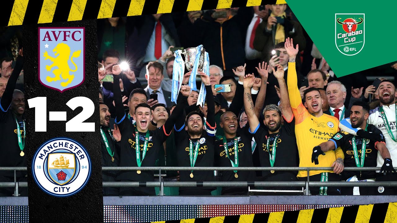 HIGHLIGHTS Aston Villa 1-2 Man City | Carabao Cup Final | Agüero, Rodri, Samatta