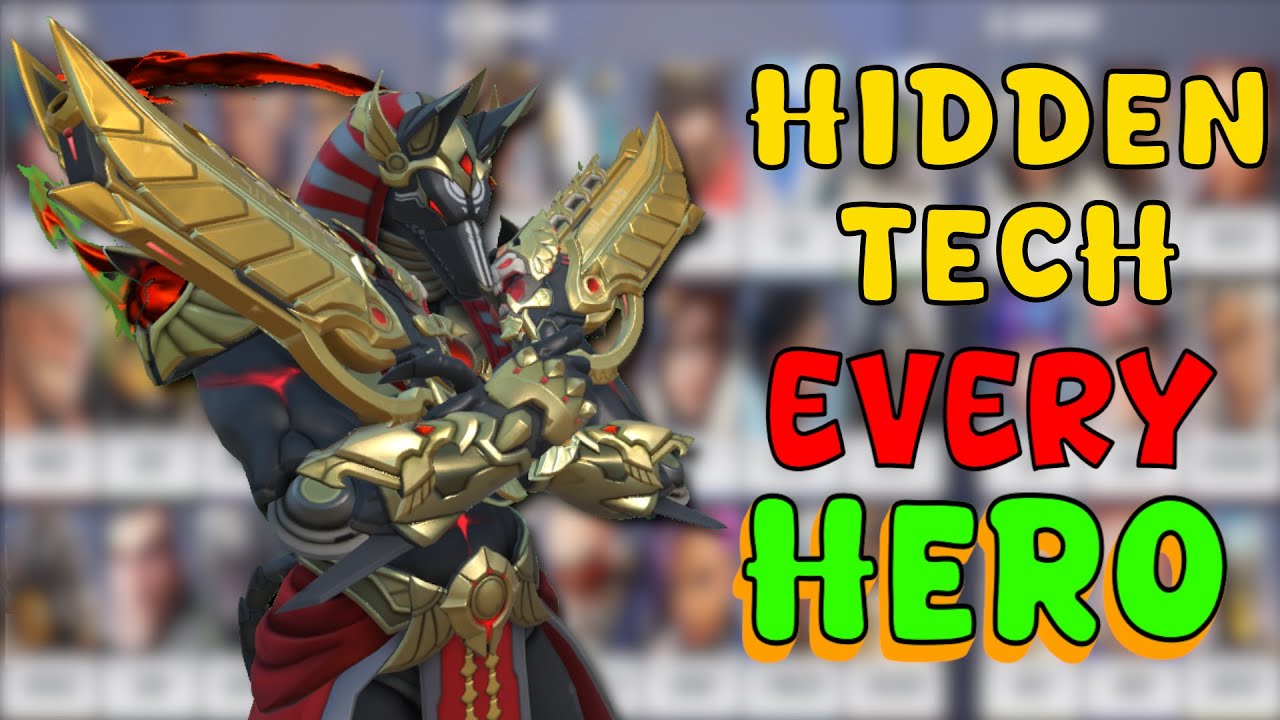 at least 1 HIDDEN TECH for EVERY overwatch hero