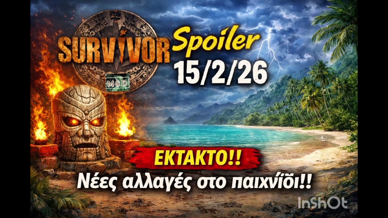 SURVIVOR SPOILER 15/2: ΕΚΤΑΚΤΟ- ΝΕΕΣ ΑΛΛΑΓΕΣ ΣΤΟ ΠΑΙΧΝΙΔΙ!!
