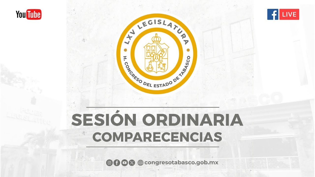 #EnVivo | Glosa Primer Informe de Gobierno de Tabasco | 19 de Nov. de 2025 | LXV Legislatura.