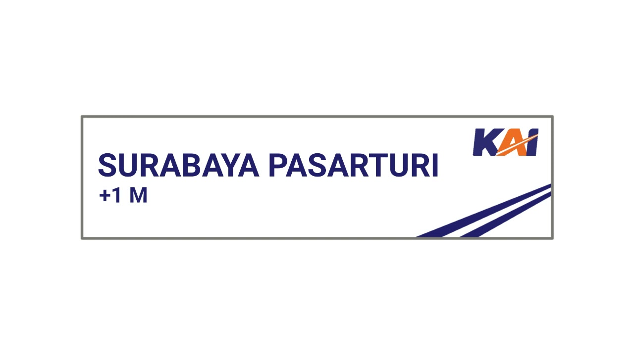 Announcement tiba Tujuan Akhir Stasiun Surabaya Pasarturi + Lagu Surabaya Oh Surabaya
