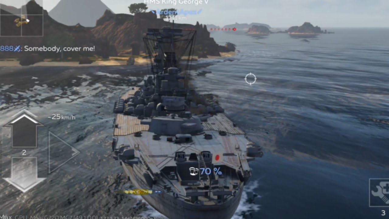 Yamato with devastating fire-War Thunder Mobil 