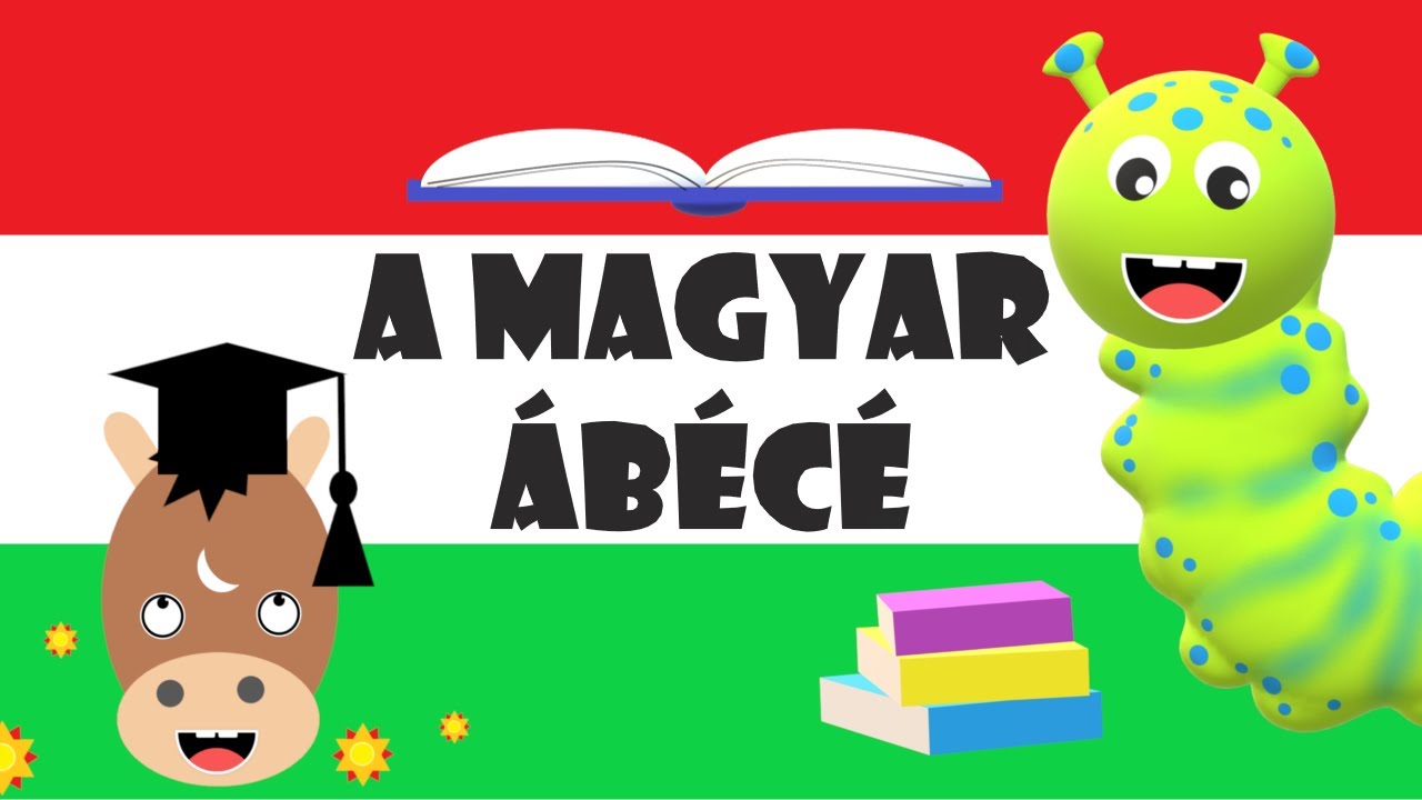 Magyar ÁBÉCÉ nagybetűs változat (betűk-hívóképek-szavak) - Hungarian alphabet