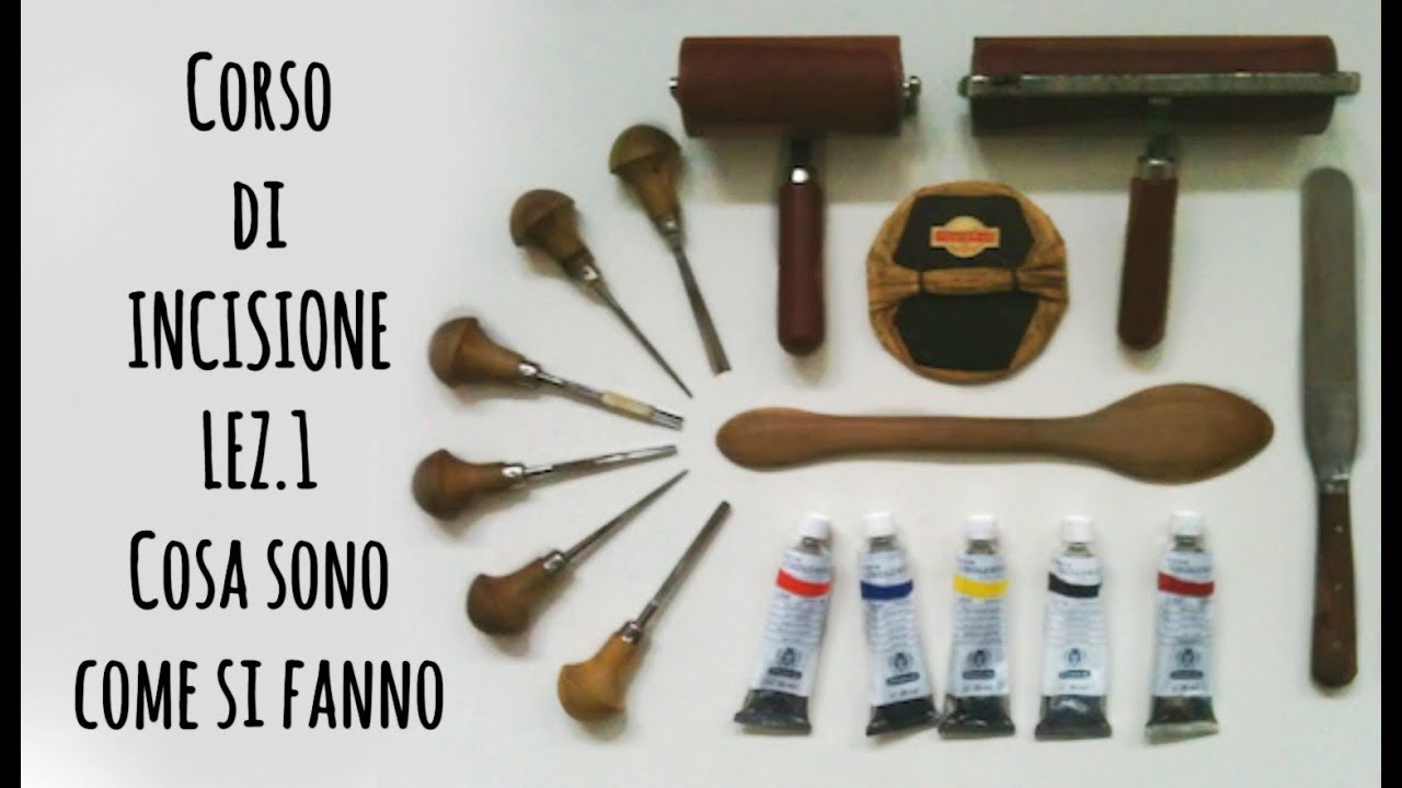 CORSO DI INCISIONE LEZ. n.1: Cosa &egrave; e come si crea un'incisione? Arte per Te