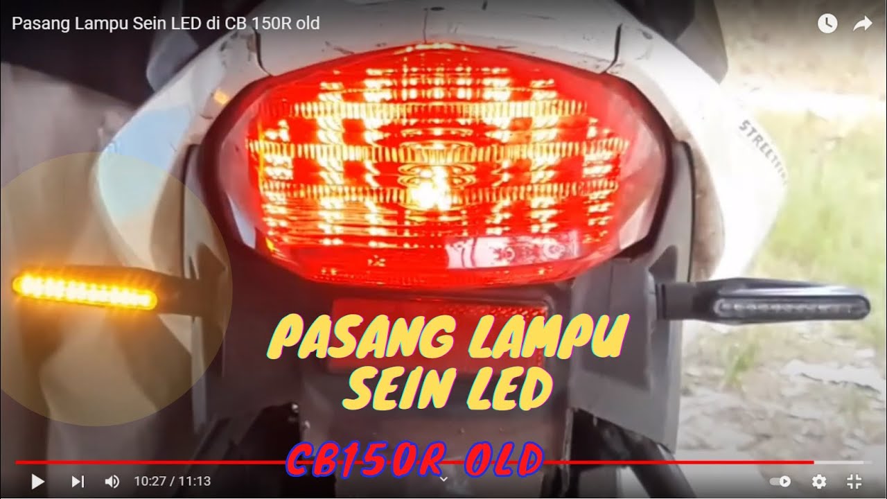 Pasang Lampu Sein LED di CB 150R old