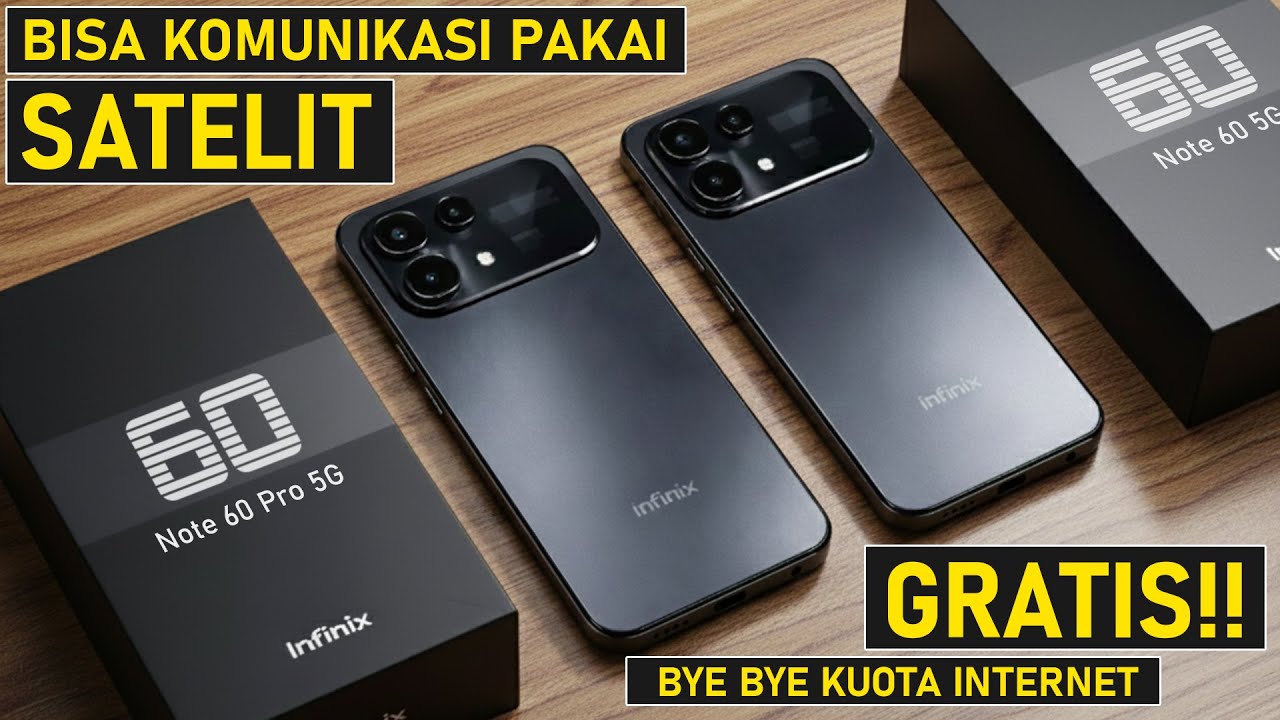 INFINIX NOTE 60 PRO 5G bisa Telfon dan SMS via Satelit GRATIS!!