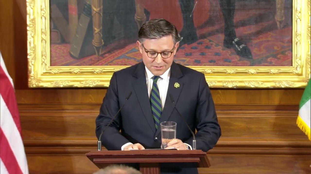 Mike Johnson Points Out Drastic Change Since Last Annual Friends of Ireland Luncheon
