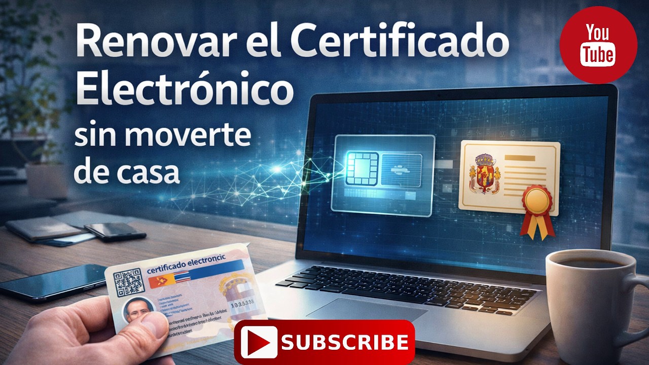 Renovar el certificado electrónico sin moverte de casa.