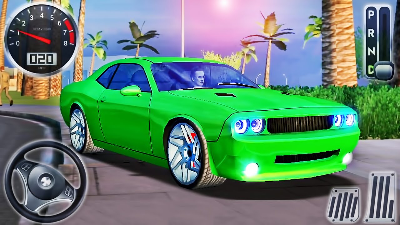 Taxi Sim 2020 #4 - Green Muscle Private Cab Car Driving - Android GamePlay