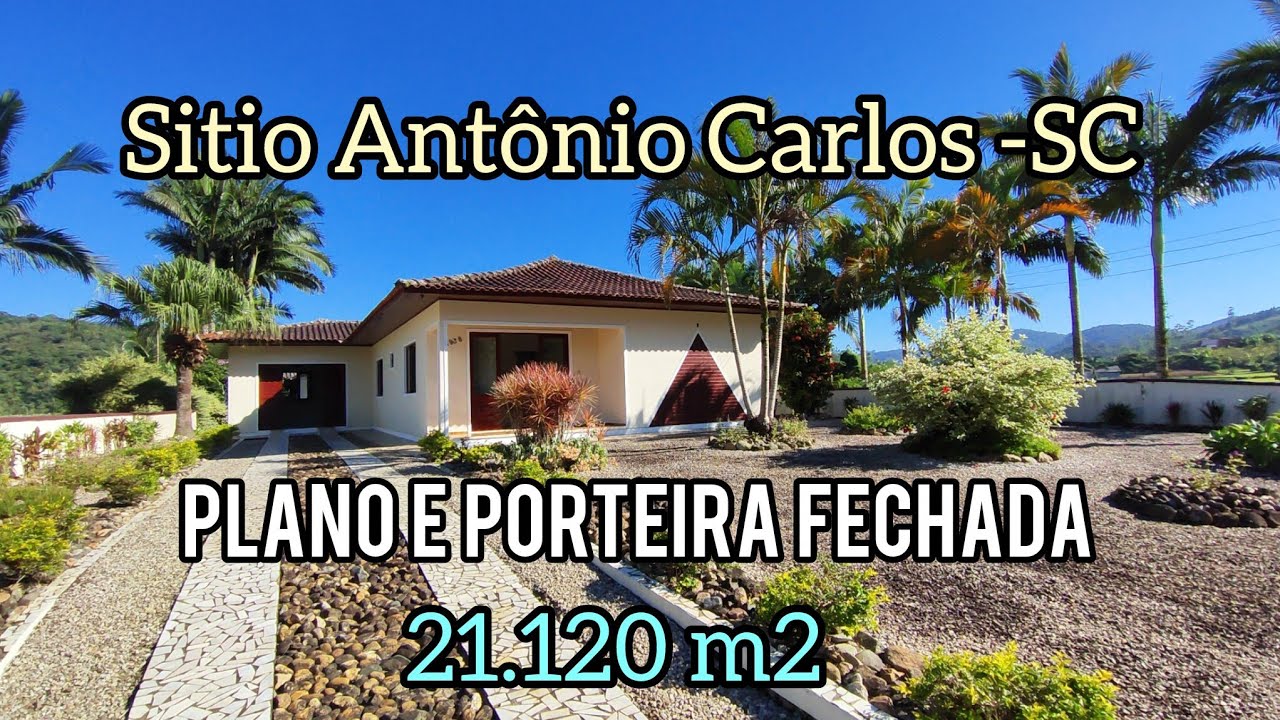 Sitio plano em Antônio Carlos -SC.  Riacho e ótimo acesso. Aceita apartamento até 400.000 na região 