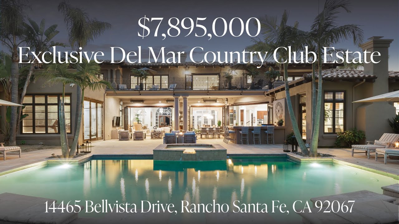 Del Mar Country Club Estate | 14465 Bellvista Drive, Rancho Santa Fe, CA 92067 | $7,895,000