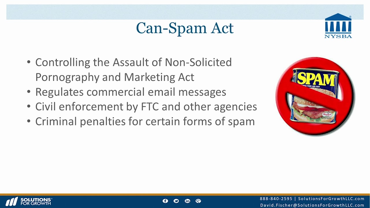 What is the CAN SPAM act?
