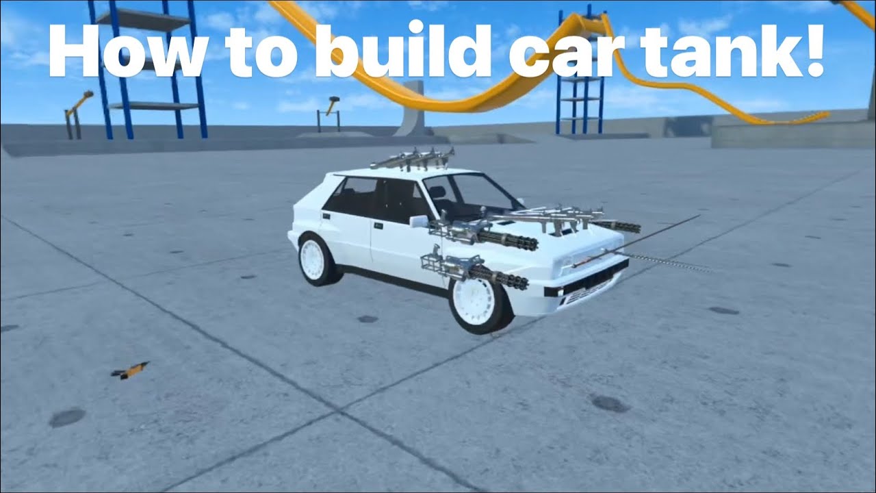 How to build a car tank( it does not move)