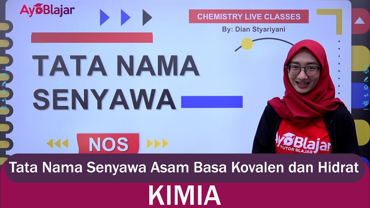 Kimia Kelas 10 - Tata Nama Senyawa Asam Basa Kovalen dan Hidrat