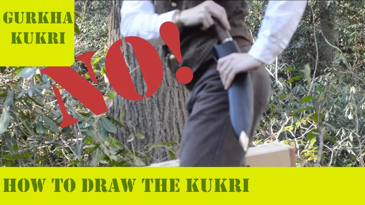 This is the Correct Way To Unsheathe a Kukri Knife