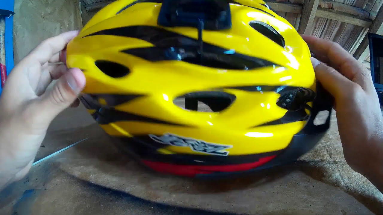 Como colocar un  soporte de cámara deportiva EN UN CASCO DE BICI