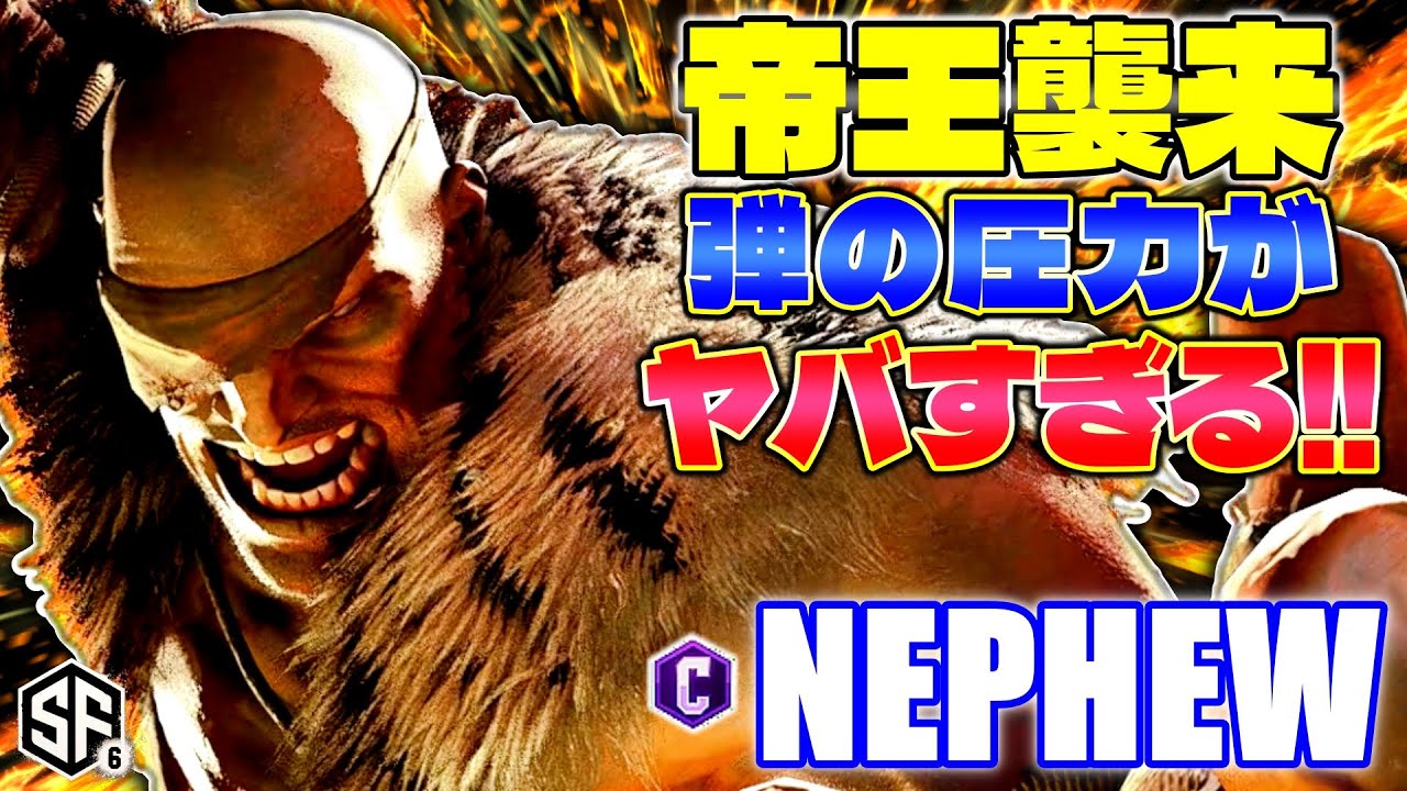 【スト6】帝王襲来 弾の圧力がヤバすぎる!! Nephew (サガット) 【ストリートファイター6】