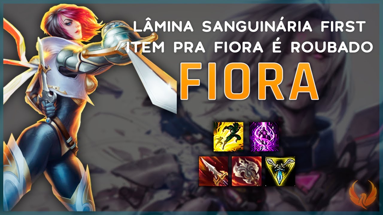 LÂMINA SANGUINÁRIA FIRST ITEM PRA FIORA É A COISA MAIS FORTE DO PATCH *CURA OP* - FIORA TOP GAMEPLAY
