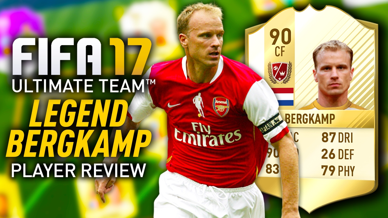 FIFA 17 DENNIS BERGKAMP (90) *LEGEND* PLAYER REVIEW! FIFA 17 ULTIMATE TEAM!