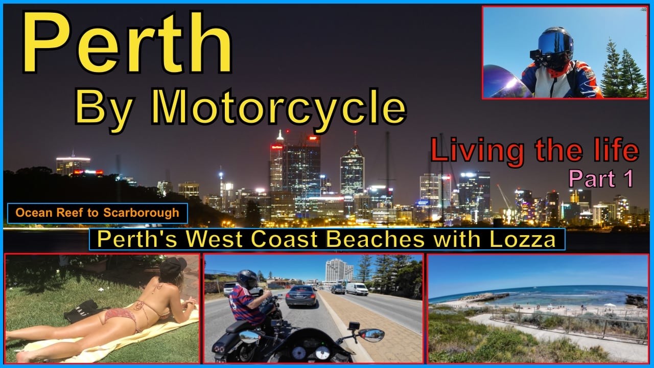 Perth by Motorcycle. Part 1 Coast Ride Ocean Reef to Scarborough.