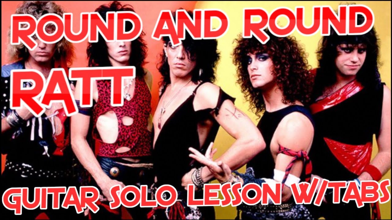 How to play ‘Round And Round’ by Ratt Guitar Solo Lesson w/tabs