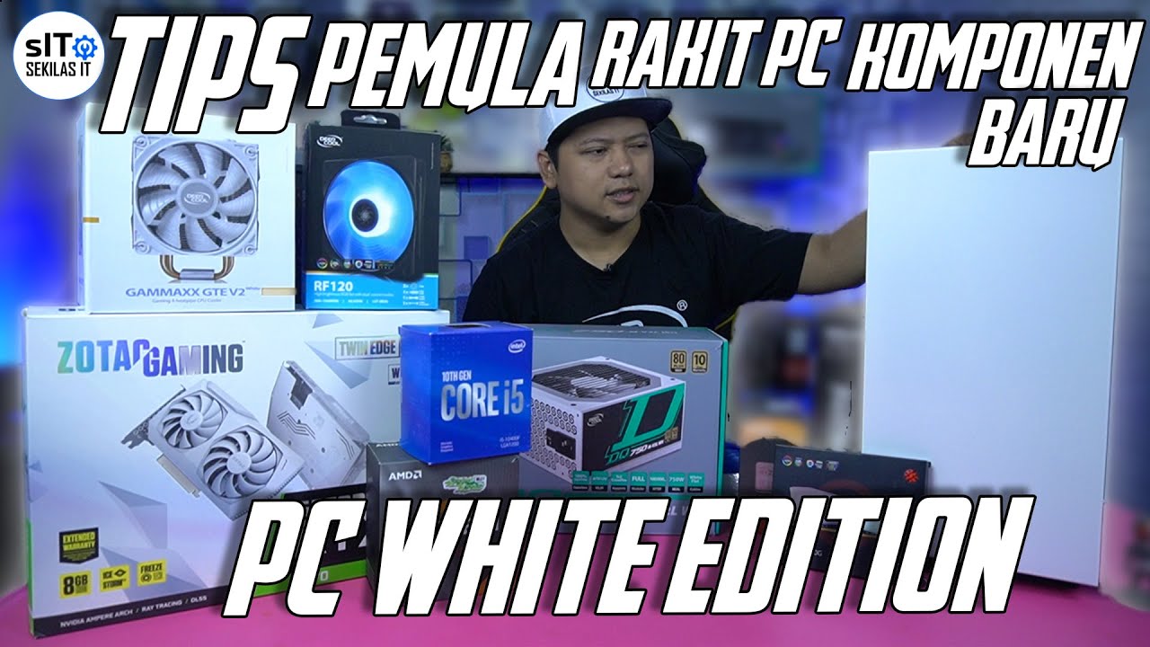 Rakit PC Putih Dari Awal Sampai Selesai Pake Zotac Gaming RTX 3070 TwinEdge White Edition
