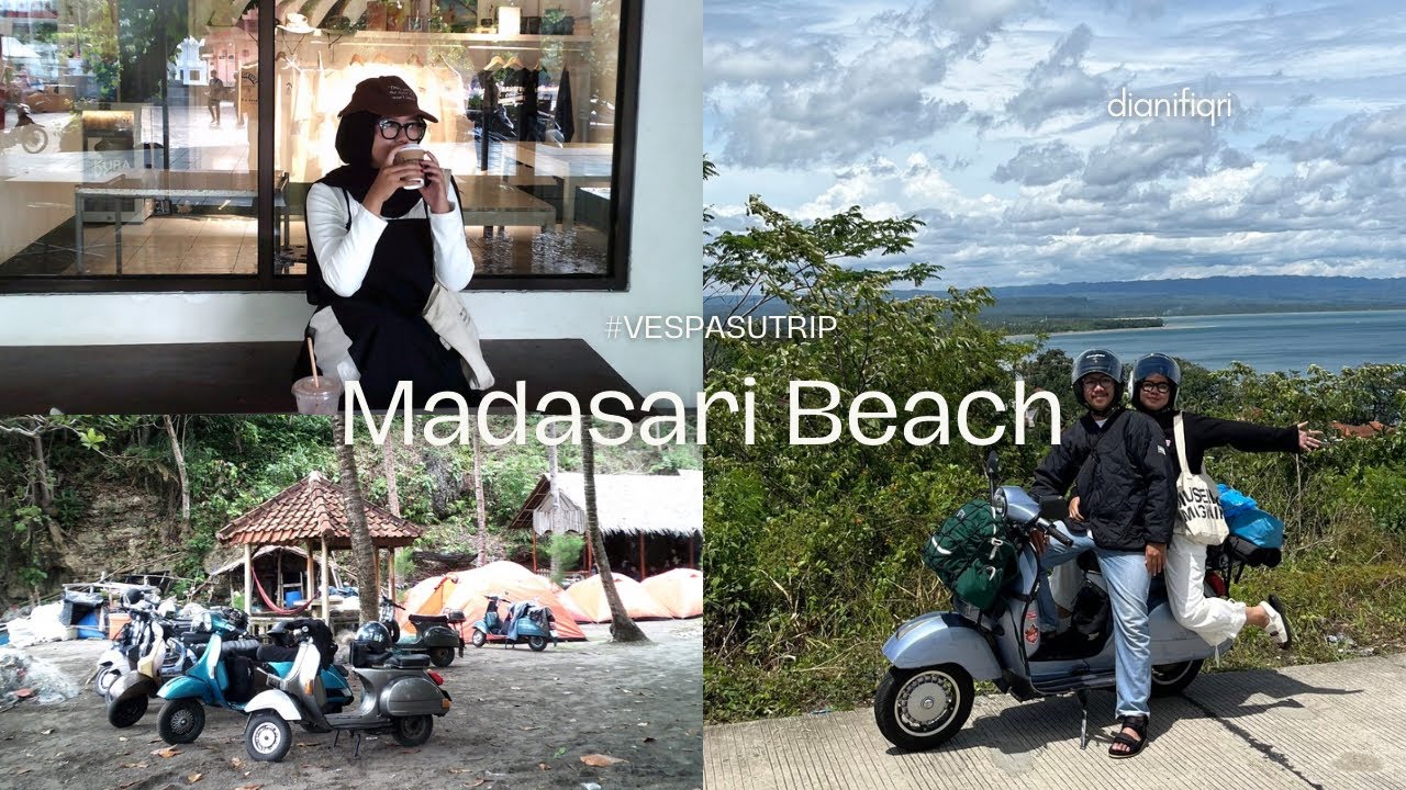 Satu hari #vespasutrip ke madasari 🌊🛵💨⛺️
